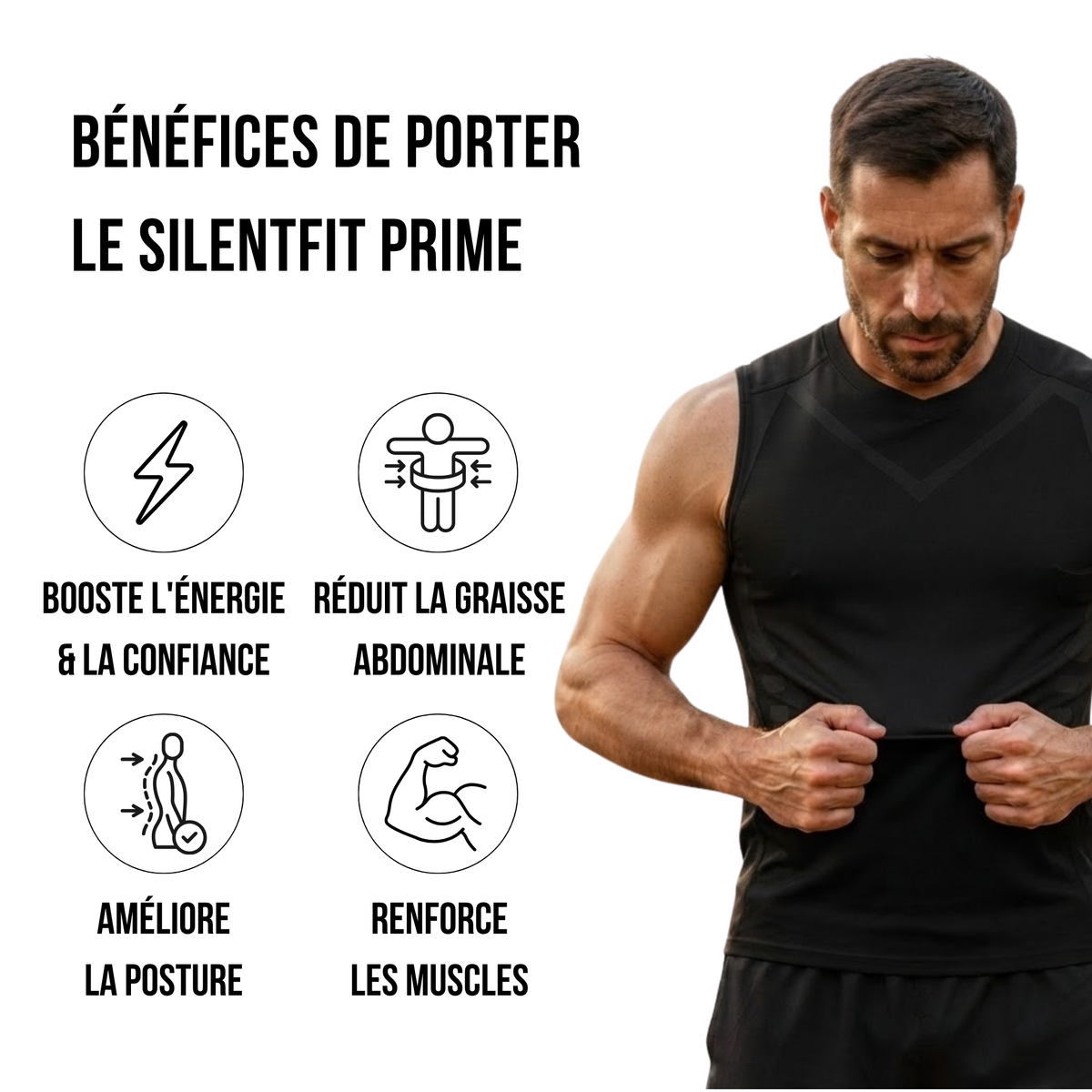 SilentFit Prime | Ressentez le pouvoir de la confiance, de la silhouette et du contrôle.